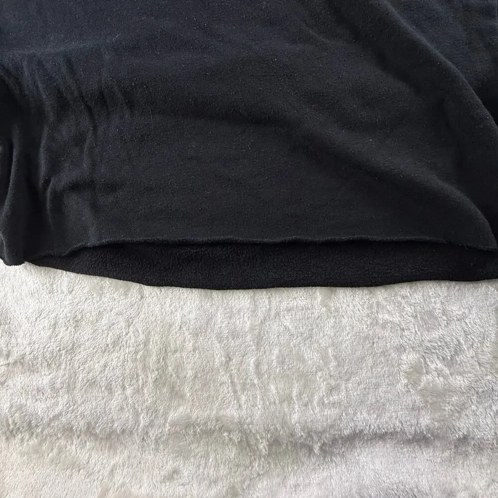 American Eagle Ahh-Mazingly Soft Cropped Sweater Women's Size Medium Black
